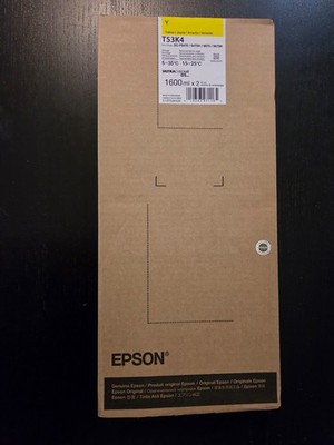 GENUINE Epson UltraChrome Dye-Sub Yellow Ink 2 x 1600ml (T53K4) for F6470/F9570