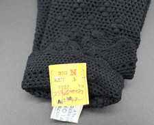 NWT Vintage Black Crochet Womens Gloves 100 Nylon One Size  Made in Italy