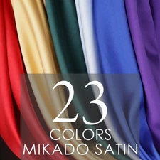 20 Colors Mikado Satin Fabric - 60" Wide