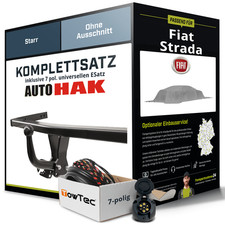 Anhängerkupplung starr für FIAT Strada +E-Satz NEU PKW