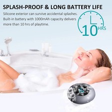 Waterproof Bluetooth Shower Speaker with FM Radio Hands-Free Call Long Playback
