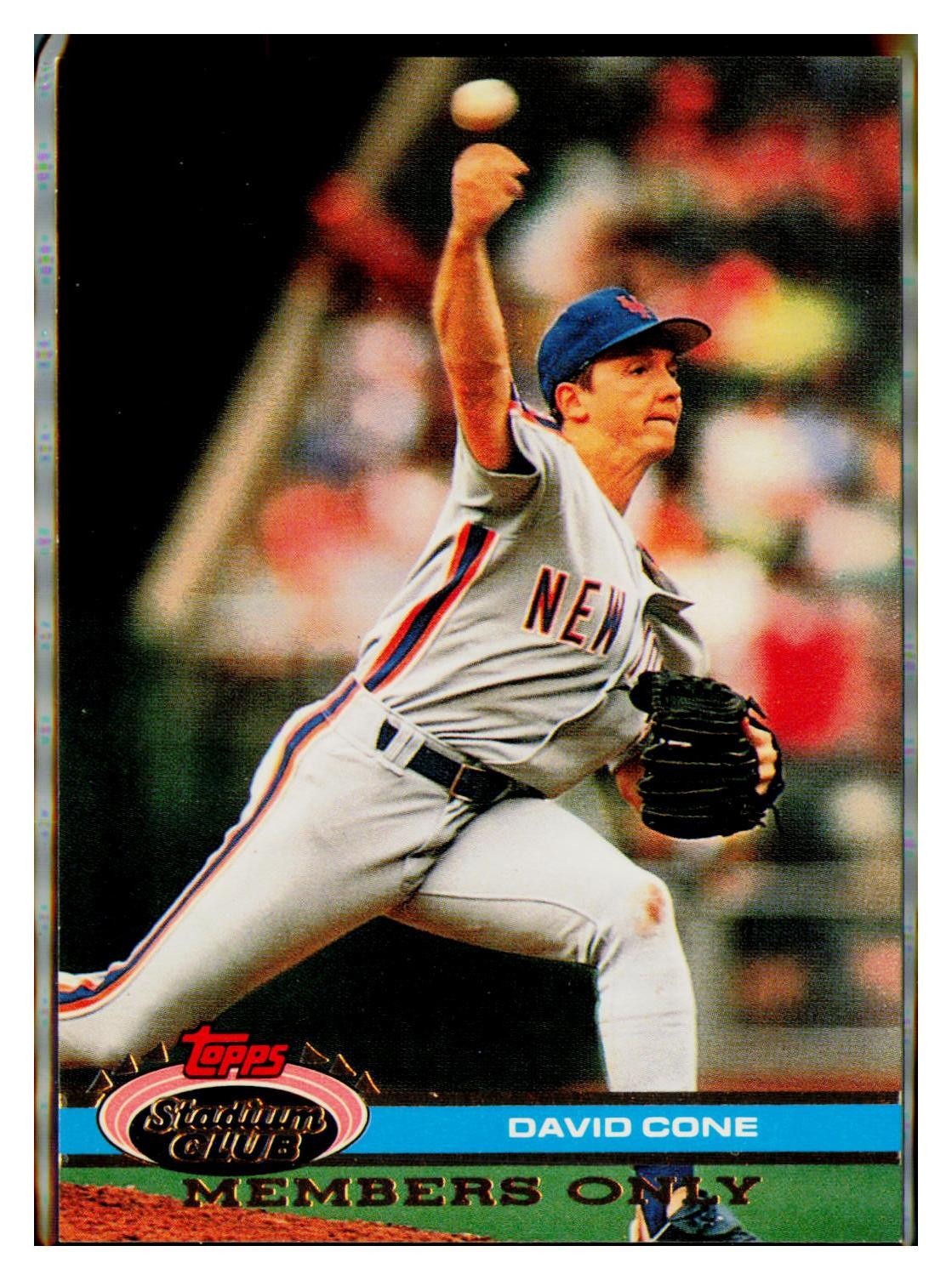1991 Stadium Club Members Only #NNO David Cone