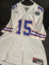 Florida Gators #15 Nike Jersey Men’s Size L White Tim Tebow NCAA College Footbal