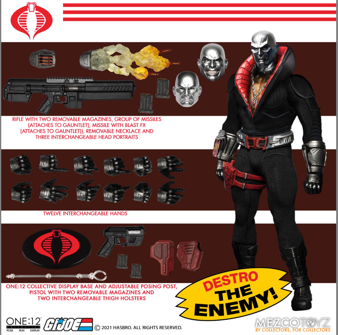 G.I. Joe Destro Mezco One:12 Collective Action Figure