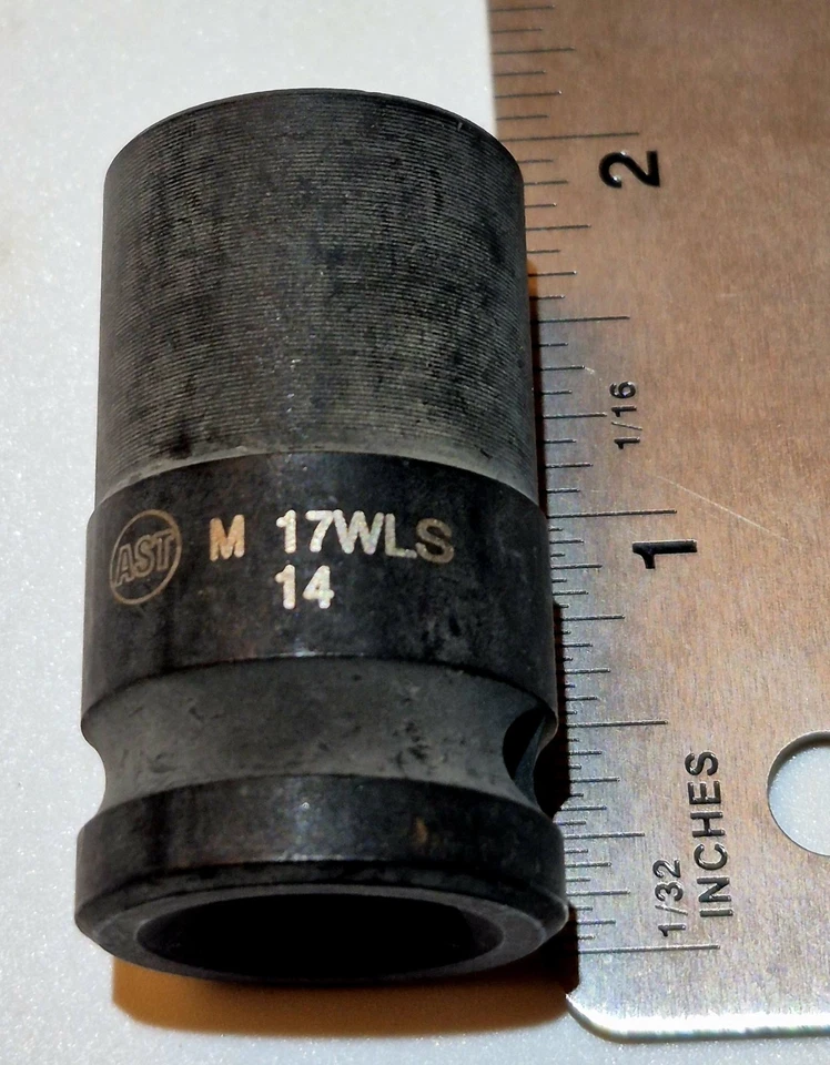 AST M17WLS 17MM 1/2" unidad Maybach Mercedes tuerca de rueda enchufe de impacto especial Foto 4 de 4