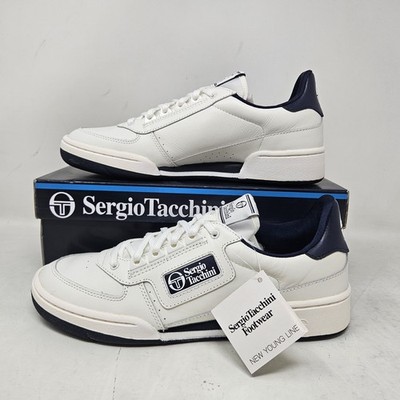 Sergio Tacchini New Young Line 'White/Navy' / NEW / Size 7.5 Men - 9 Wmns