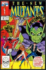 NEW MUTANTS #92 - 1990 - 9.2+ - Rob Liefeld cover - Rictor, Warlock, Sunspot
