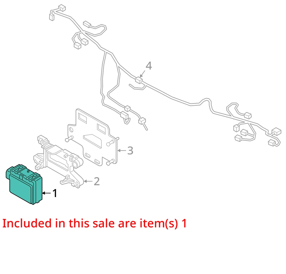 BMW M240i G42 Front Radar Distance Sensor Assembly 5A3CBB3 2022 - 2025 OEM - Image 3 of 4