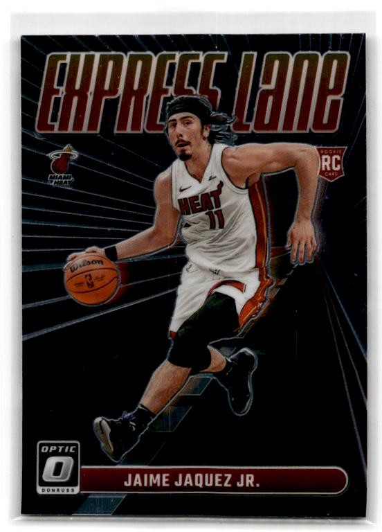 2023-24 Donruss Optic #20 Jaime Jaquez Jr. Express Lane Miami Heat