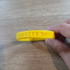LIVESTRONG Yellow Silicone Wristband Bracelet...