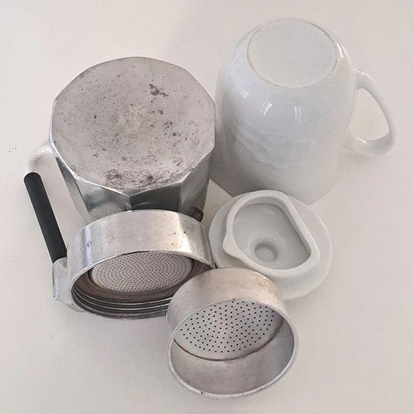 caffettiera vintage ● OMG MULINO BIANCO ● anni '70 4 tazze - Immagine 2 di 4