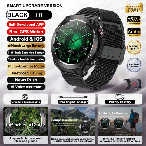2025 New for Xiaomi GPS Sports Smart Watch Men Waterproof Fitness Trackr Bluetoo - Picture 12 of 22