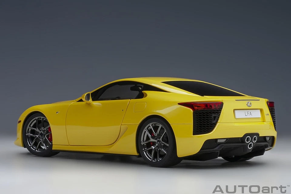 AUTOart 1/18 Lexus LFA Pearl Yellow Model Car Japan - Image 3 of 4