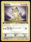 Meowth Common 1st Edition Jungle 56/64 LP Pokémon TCG