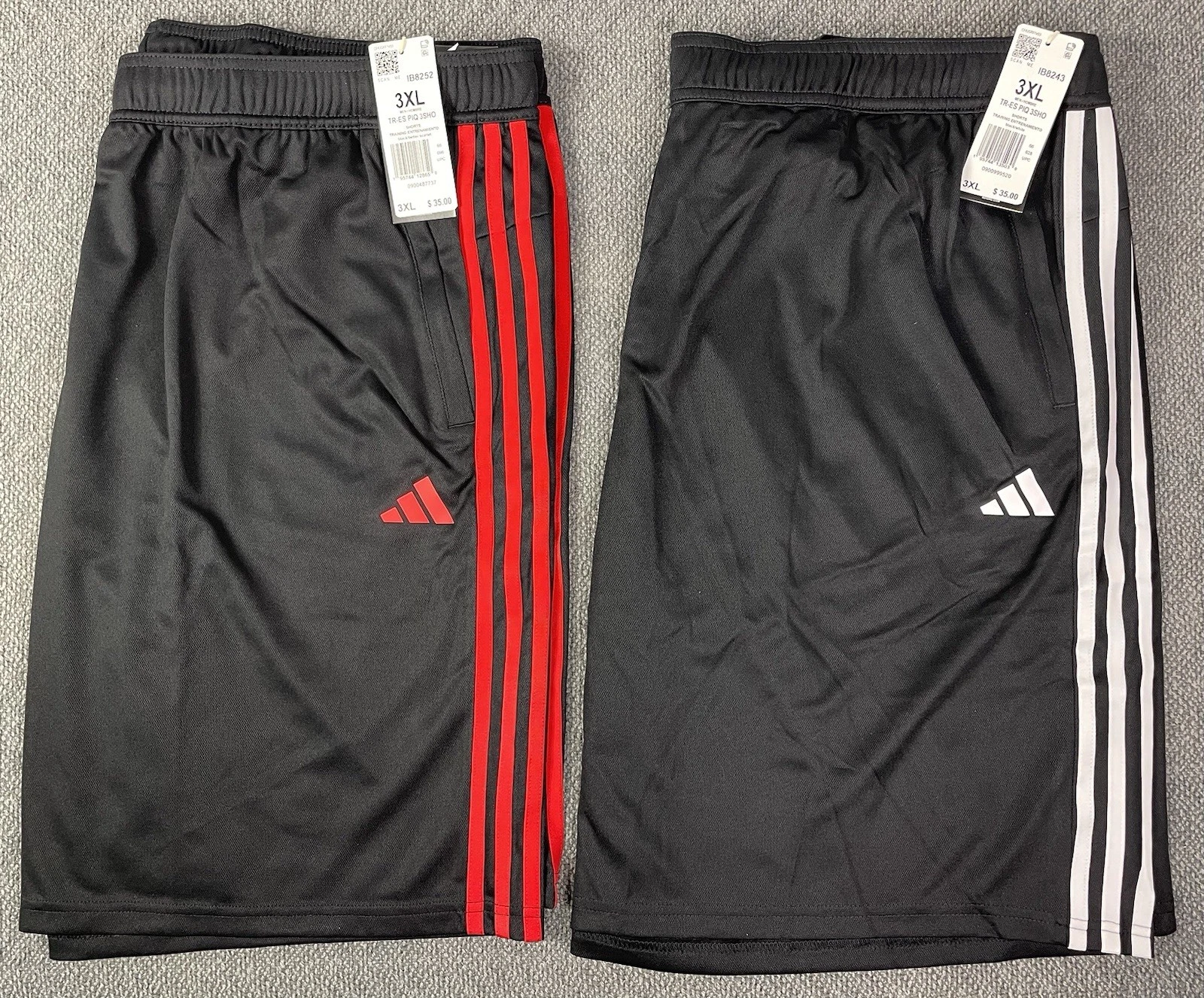 adidas Men's Big & Tall 3XL Lot of 2 Pairs Piqué 3-Stripes Training Shorts NWT
Opens in a new window