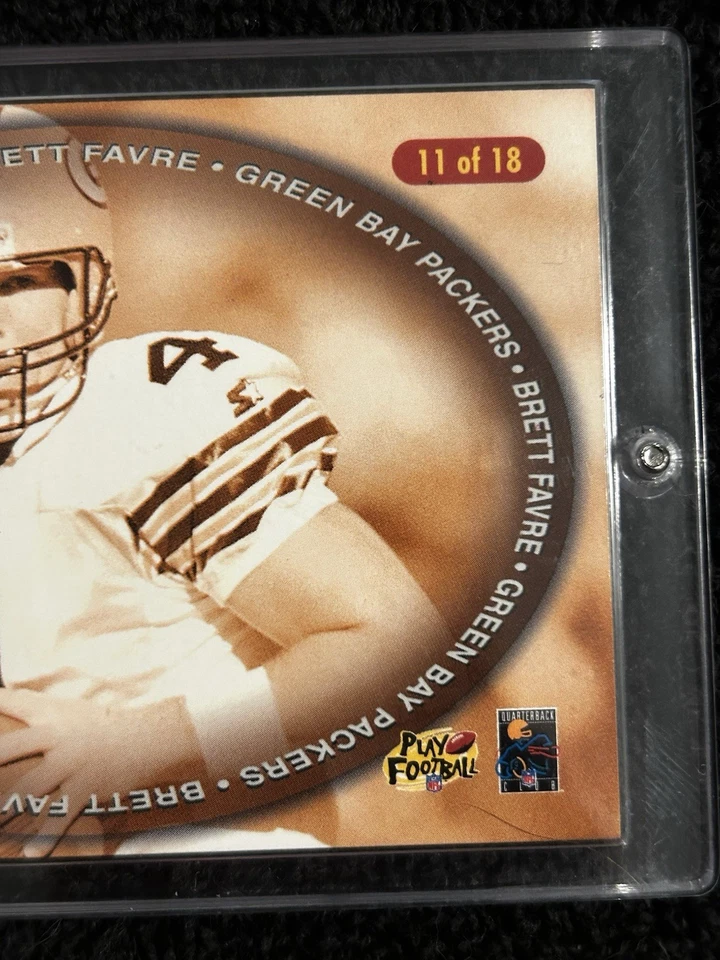 Tarjeta Brett Favre 1996 certificada Pinnacle Select 11 de 18 Green Bay Packers NFL Foto 3 de 4