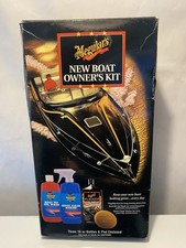 Vtg Wax 2000 3 Pack Meguiars New Boat Owners Kit 16 Oz Bottles M5416 M5216 M6316