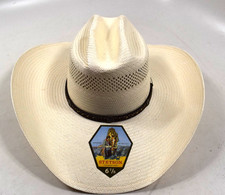 STETSON WOODBURN 10X SHANTUNG STRAW COWBOY WESTERN HAT 6 7/8