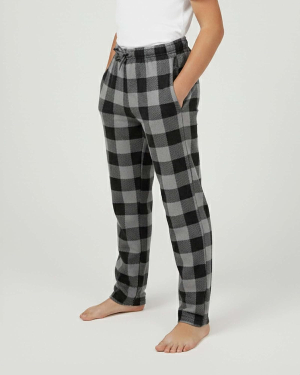 Boys Fleece Pyjama Bottoms 3 Pack Soft PJ Lounge Pants Kids Age 5-18 Years Warm image 5
