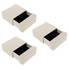 3 Pcs Drawer Jewelry Organizer Packaging Box Bracelet Paper Boxes