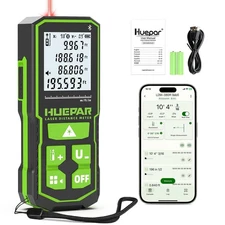 Huepar Laser Distance Measure 200Ft. Digital Rechargeable Laser Measuring Too...