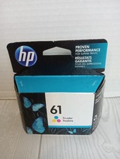 Genuine HP 61 Tri-Color Ink Cartridge New Sealed In Box 8/2023