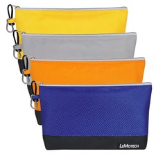 Tool Pouches with Zipper, Stand-Up Small Tool Bag, Water Resistant Utility To...