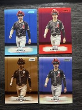 2025 Topps Stadium Club Corbin Carroll Sepia, Red & Light Blue Foil & Base #83