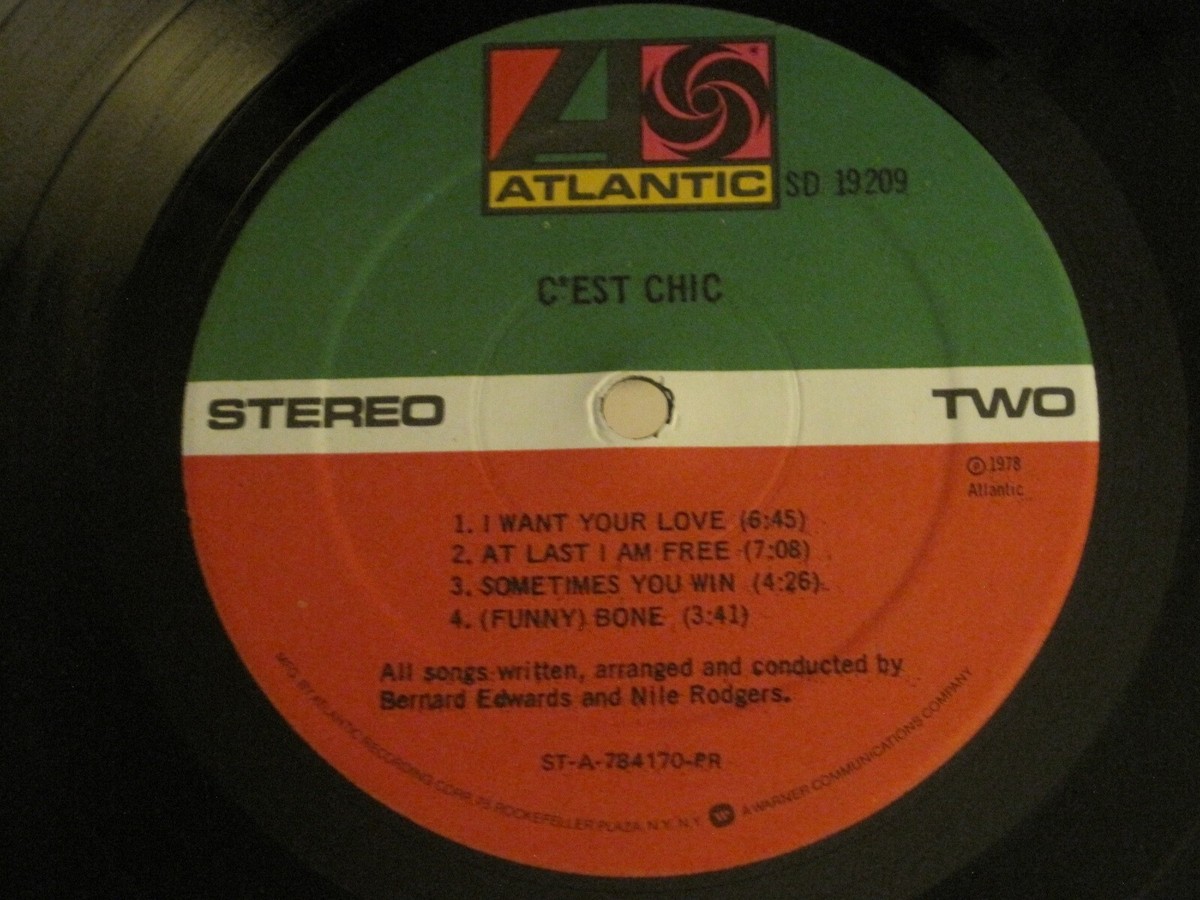CHIC C'EST CHIC LP ORIG '78 SD-19209 DISCO FUNK NILE RODGERS