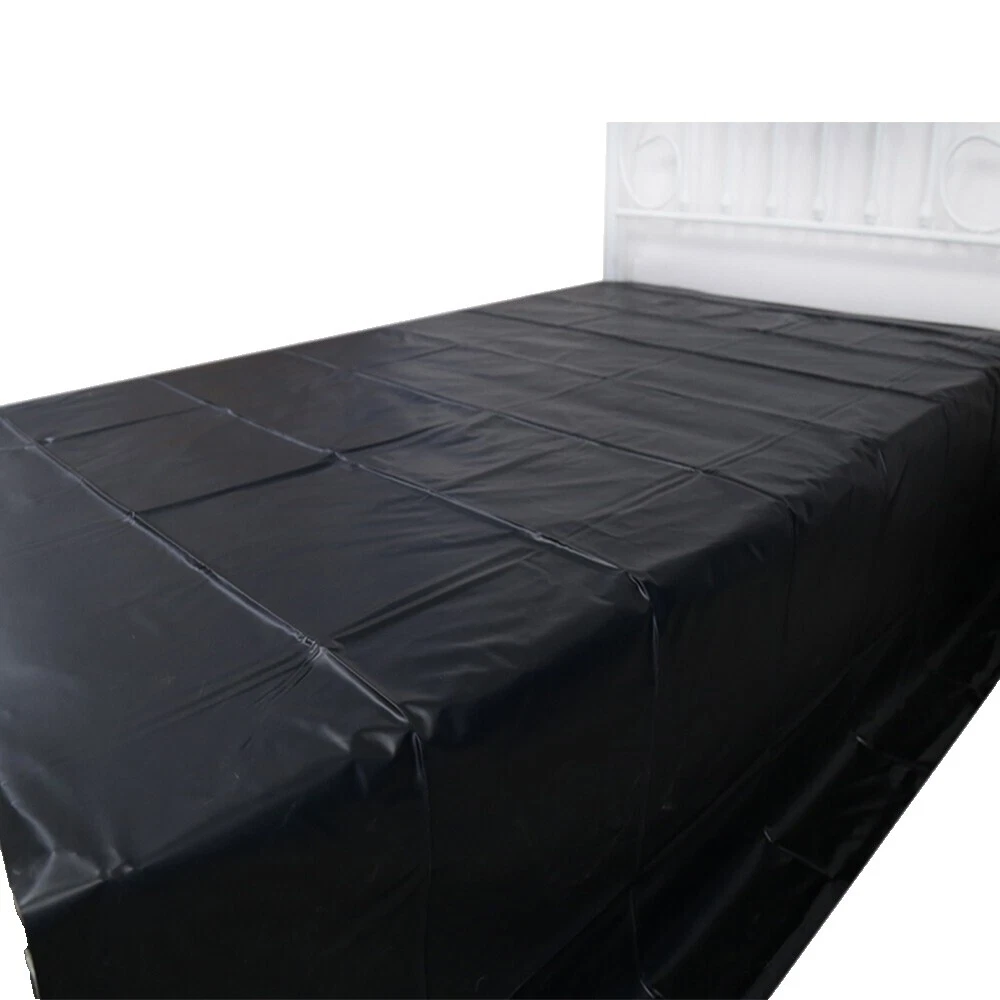 Rey negro PVC Ropa de cama