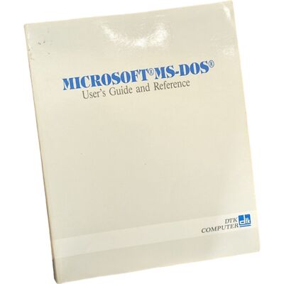 Microsoft MS-DOS 4.0 User's Guide and Reference   DTK Computer 1988