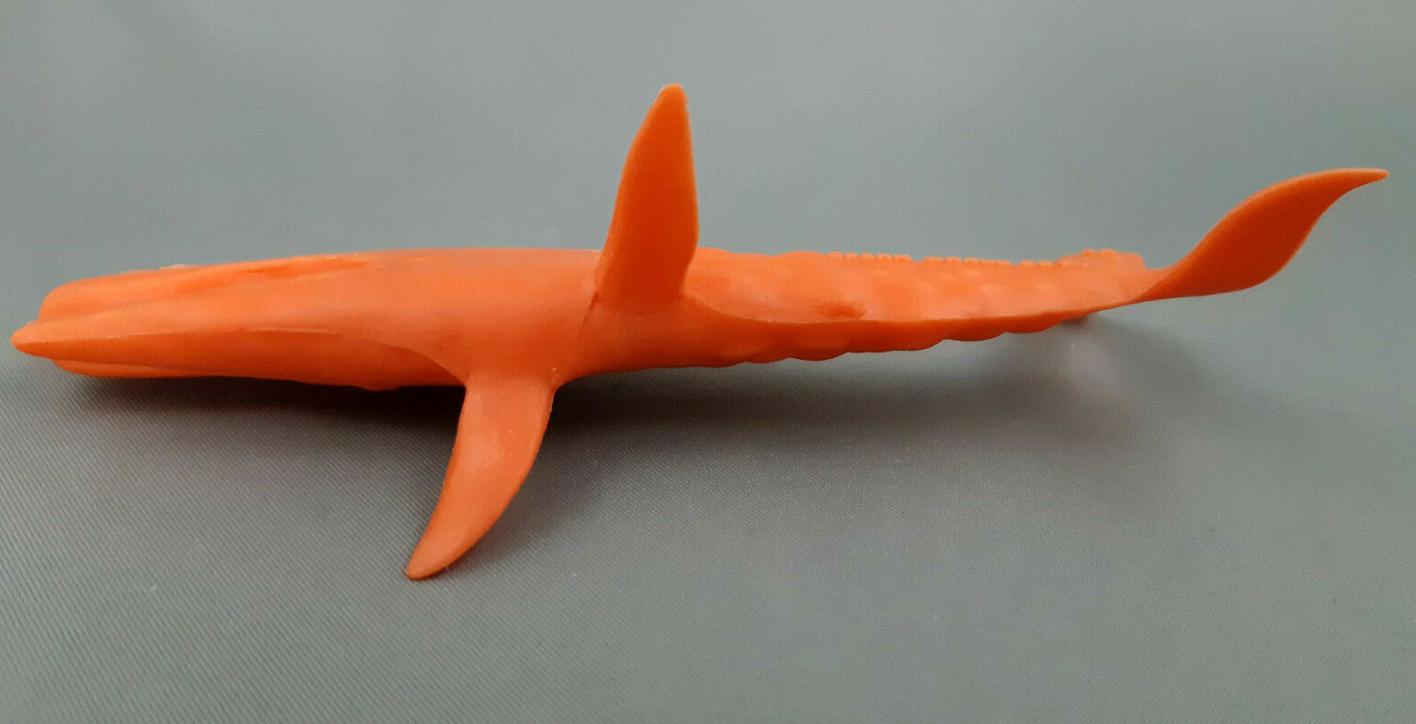 MPC Nabisco Orange Sperm Whale Cereal Premium Vintage 1960s Plastic