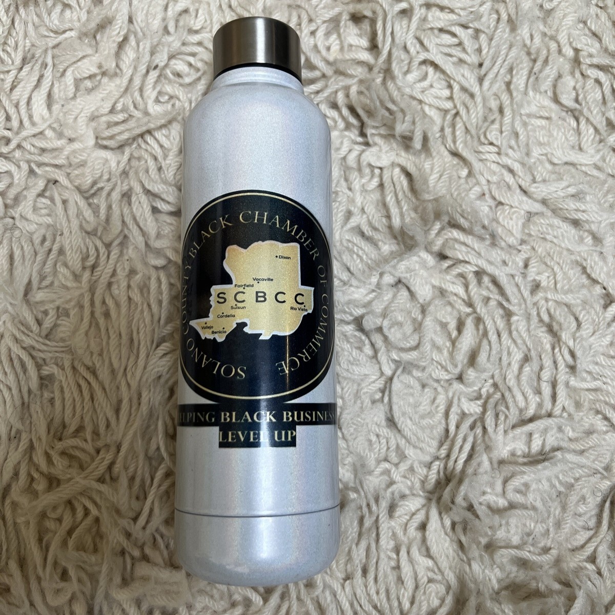 SCBCC 20 oz Stainless Steel Water Bottle Solano County Black Chamber of  Commerce