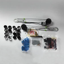 Universal Two Doors Electric Power Window Conversion Kit with Switches