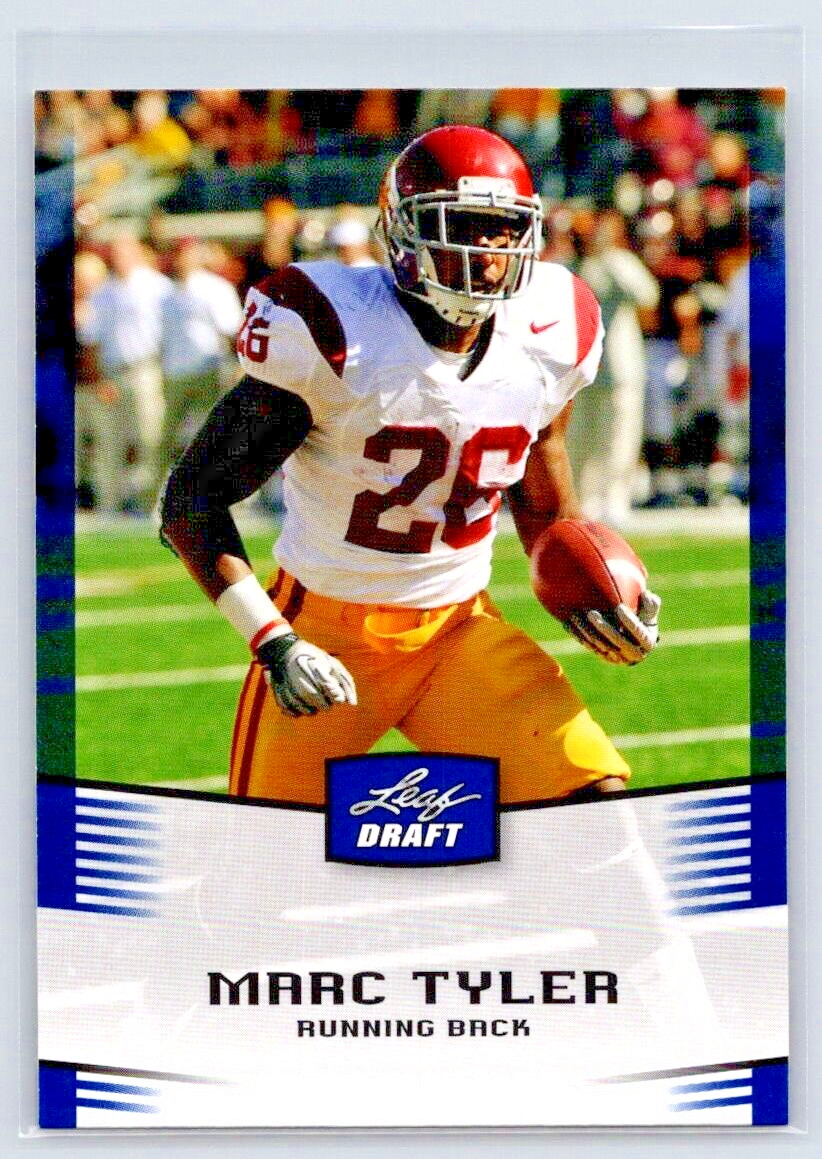 2012 Leaf Draft Football - Marc Tyler - BLUE - USC Trojans - #30