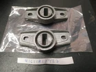 BMW E10 engine hood holders(2) brackets  !NEW! NLA GENUINE 41611812927