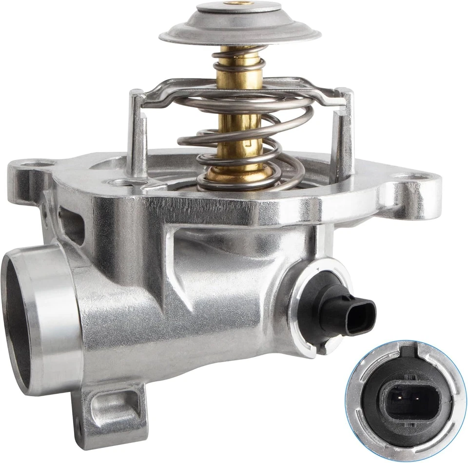 Carcasa termostato para Mercedes-Benz CLK500 CLK550 E500 E550 CLS550 2007-2011 Foto 4 de 4