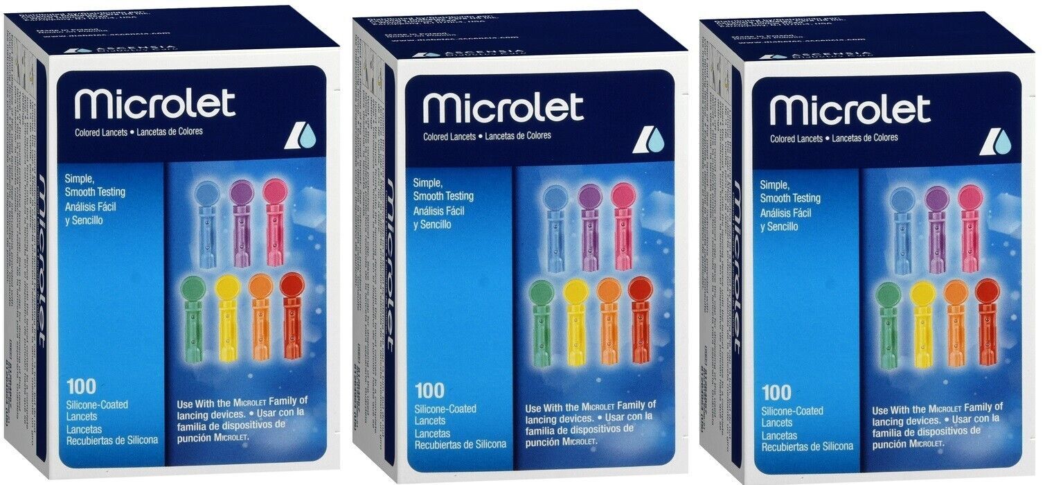 Microlet Color Coding Microlet Color Lancets 100ct (3 Pack) | eBay