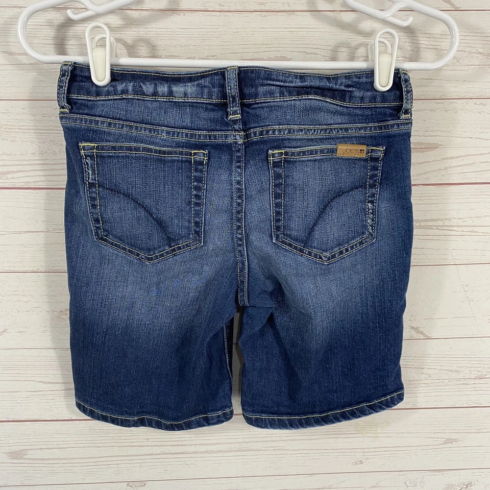 Joe's Jeans Girls Beck Bermuda Jean Shorts Sz 14 Blue Stretch 25x8 - Image 3 of 4