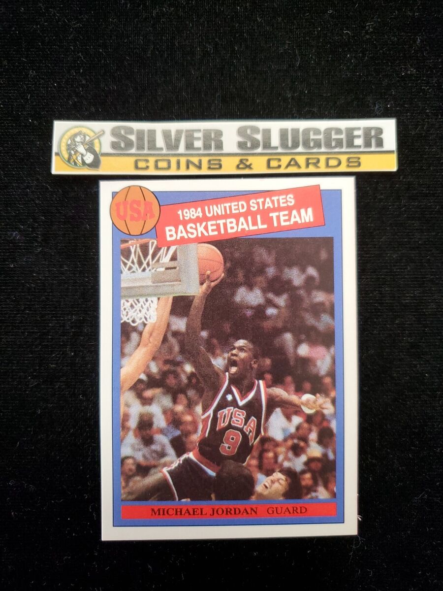 1984 Michael Jordan USA Olympic Team Pink Back Rookie Card 1984 Michael Jordan USA Olympic Team Pink Back Rookie Card