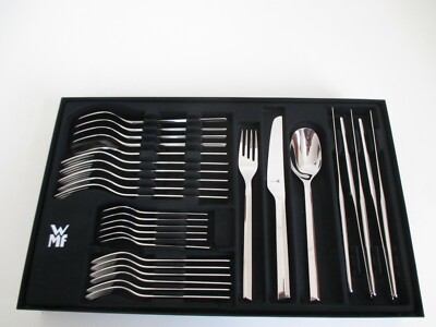 WMF BESTECK KINEO 30-TEILIG CROMARGAN PROTECT EDELSTAHL POLIERT, MONOBLOCMESSER