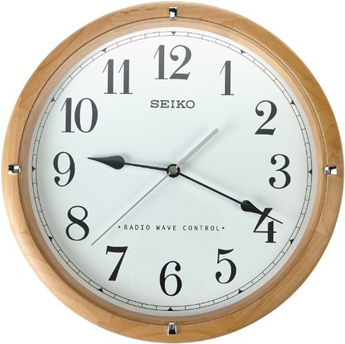 Reloj de pared de madera de madera controlado por radio QXR303Z - Main Image