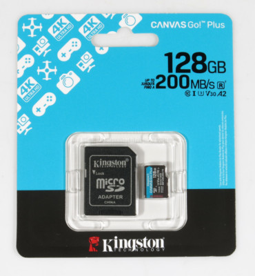 PRL) KINGSTON 128GB 200MB/S MICRO SD ADAPTER CANVAS GO MEMORY CARDS! PLUS C10