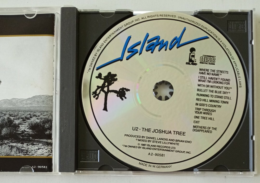 RARE U2 - Joshua Tree CD (1987) West Germany PDO 01 Matrix LOOK 