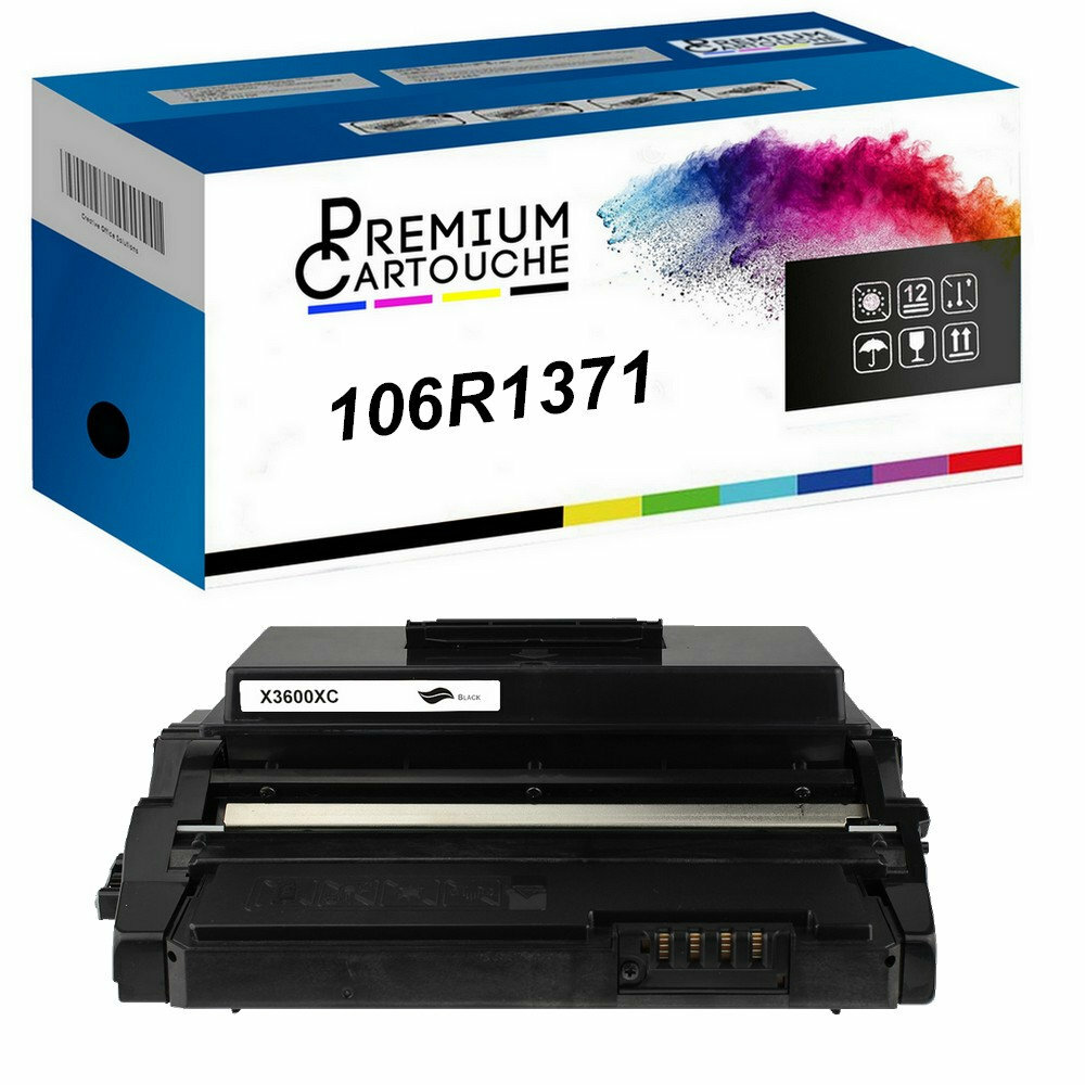 Toner 106R01371 compatible Xerox pour corriger les impressions de textes fades