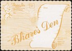 Vintage placemat THE BHARES DEN Restaurant cartoon bear Hightstown New Jersey — photo 2