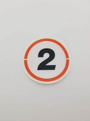 The Division 2 Logo Vinyl Sticker 3'' Wide Diameter