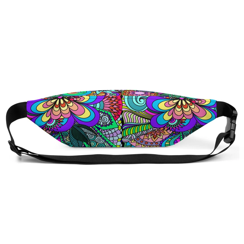 Riñonera Bolso Cintura Cartera Abstracto Floral Patrón Geométrico Divertido Verano Vacaciones Foto 4 de 4