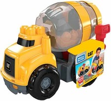 Mega Bloks - Caterpillar, Camioncino Betoniera, Giocattolo per Bambini 1+ Anni, 
