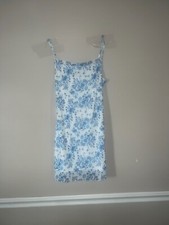 blue and white floral dress for Summer